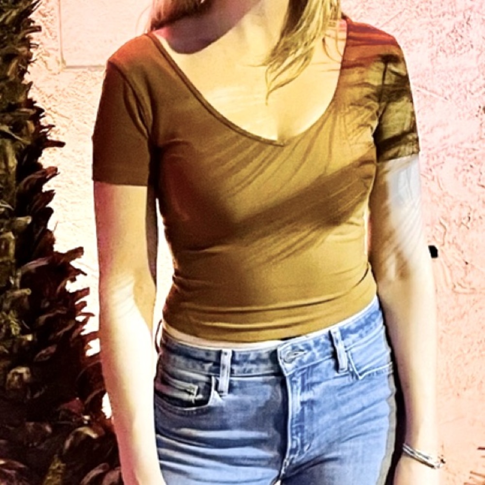 lululemon athletica Align Golden Brown Crop Top